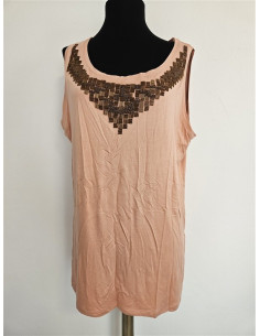 Bluza dama fara maneci cu detaliu la piept