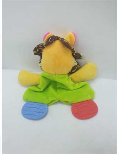 Jucarie de plus fosnaitoare leu multicolor 23 cm