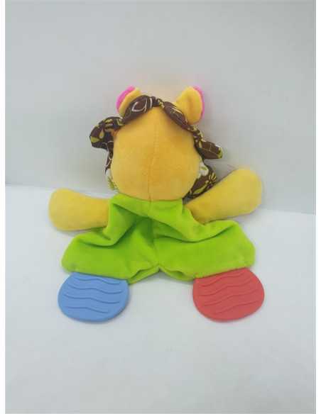 Jucarie de plus fosnaitoare leu multicolor 23 cm