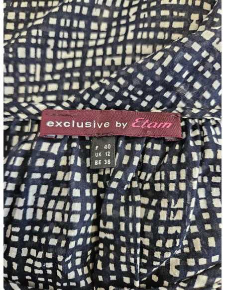 Bluza de vara cu maneci scurte bufante Etam