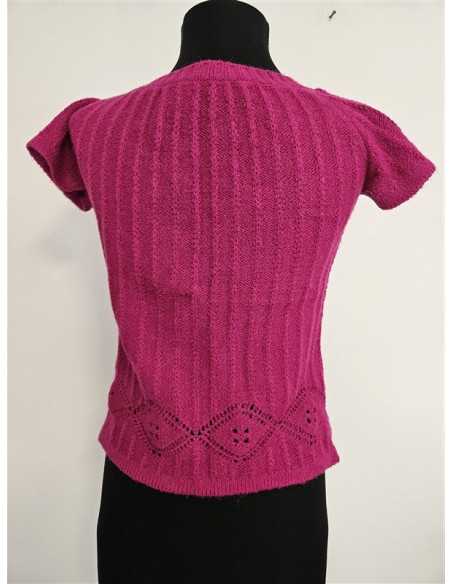 Pulover dama tricotat cu maneca scurta New Surprise