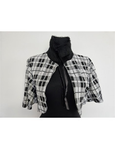 Bolero dama deosebit cu model in carouri