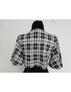 Bolero dama deosebit cu model in carouri 2
