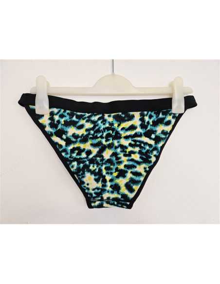 Slip de baie multicolor cu elastic lat in talie