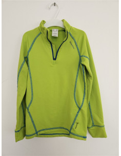 Bluzita sport cu fermoar la gat Quechua
