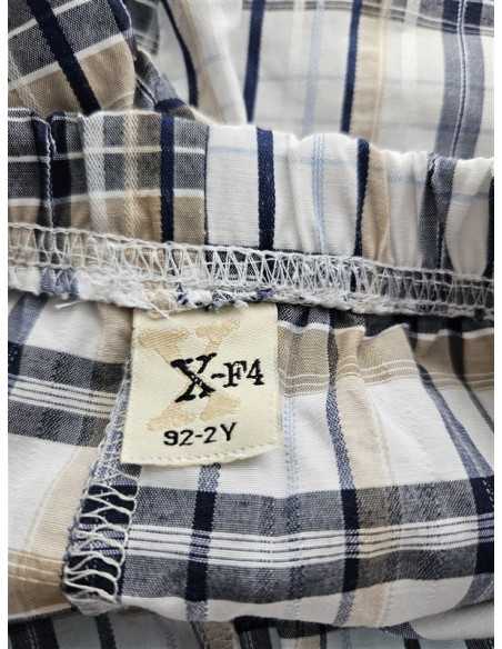 Pantaloni scurti pentru baieti cu snur si elastic in talie X F4