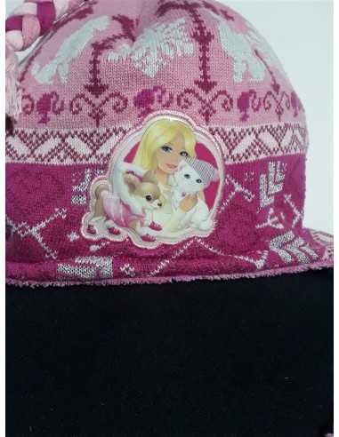 Caciula pntru fetite roz Barbie