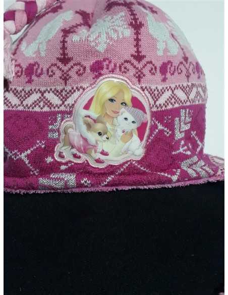 Caciula pntru fetite roz Barbie
