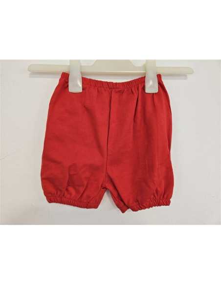 Pantaloni scurti pentru copii culoare rosu BIDIRIK