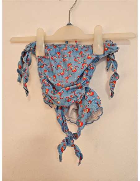 Costum de baie din 2 piese cu imprimeu Flamingo