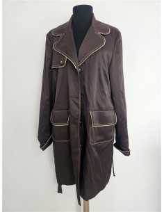 Trench dama pentru toamna cu cordon in talie Belle Dame