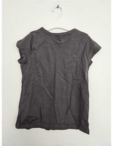 Tricou negru pentru fete cu o inima pe piept Little Kids