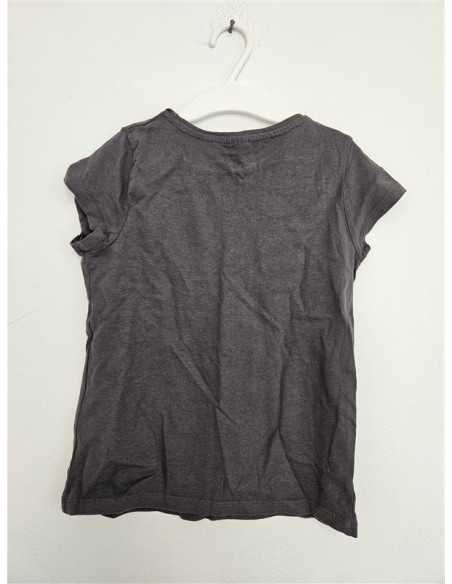 Tricou negru pentru fete cu o inima pe piept Little Kids