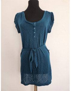 Bluza lunga tricotata cu cordon in talie H&M