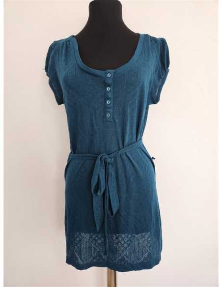 Bluza lunga tricotata cu cordon in talie H&M