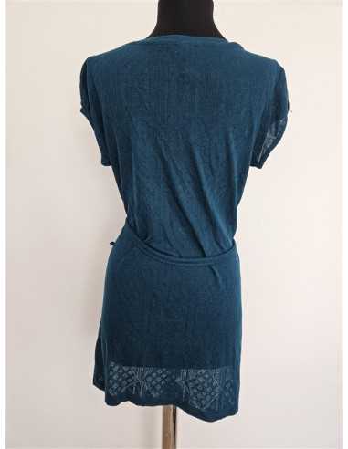 Bluza lunga tricotata cu cordon in talie H&M