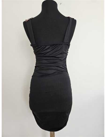 Rochie de ocazie mulata pe corp accesorizata cu paiete