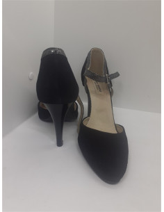 Pantofi dama cu toc culoare negru marime 36 San Savana 2