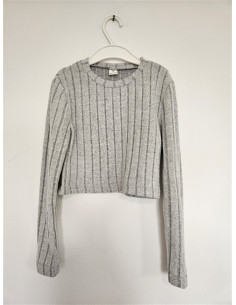 Bluza cu maneca lunga scurta in talie