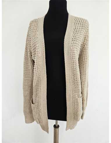 Cardigan dama lung model tricotat cu buzunare FB SISTER