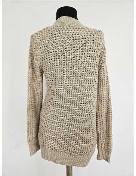 Cardigan dama lung model tricotat cu buzunare FB SISTER