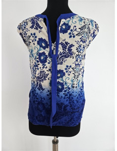 Bluzita dama cu print floral colorat 2