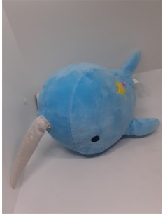 Balena de plus culoare albastru 38 cm