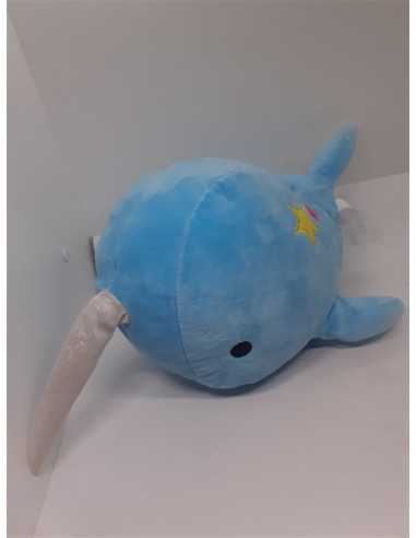Balena de plus culoare albastru 38 cm