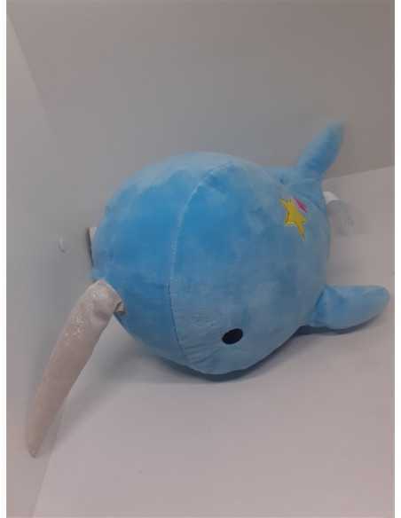 Balena de plus culoare albastru 38 cm