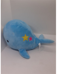Balena de plus culoare albastru 38 cm 2