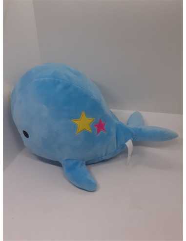 Balena de plus culoare albastru 38 cm