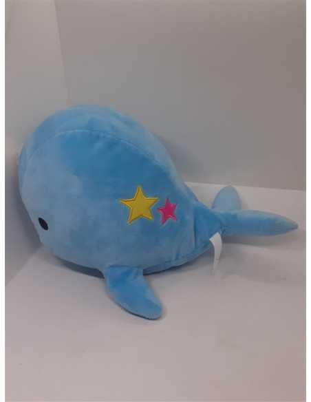 Balena de plus culoare albastru 38 cm