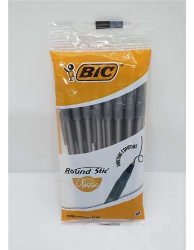 Set 8 bucati pix negru Round Stic Classic Bic