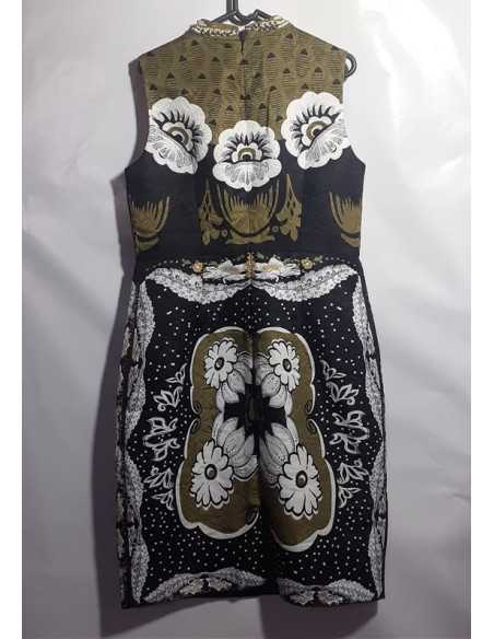 Rochie dama fara maneci cu margelute si strasurii