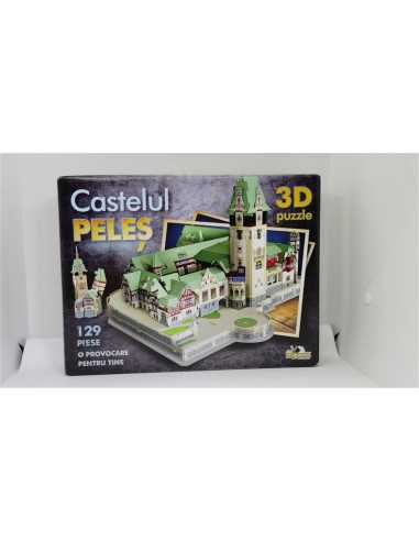 Puzzle 3D Castelul Peles 129 piese Noriel