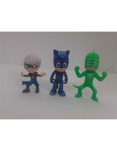 Set 3 figurine din plastic Eroi in pijama