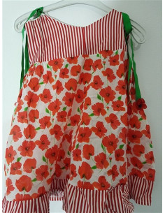 Rochita de vara cu print floral multicolor 2