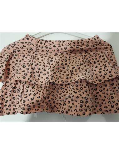 Fustita pentru copii cu volane si print leopard H&M