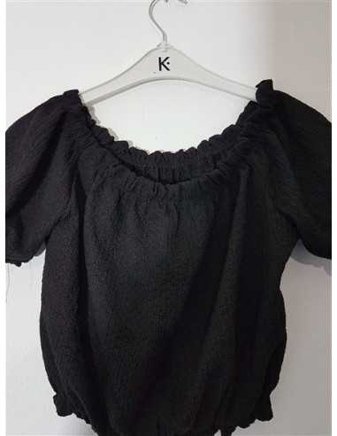 Top dama cu maneci scurte model Uni DIVIDED