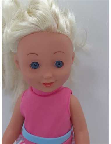Papusa cu parul blond 26 cm