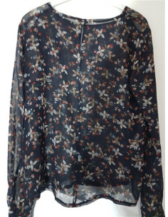 Bluzita dama cu maneca lunga si print floral multicolor