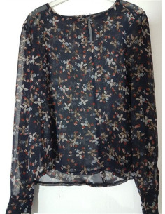 Bluzita dama cu maneca lunga si print floral multicolor 2