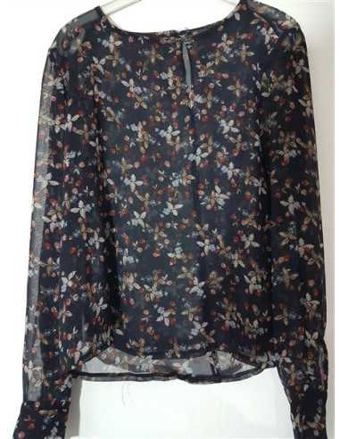 Bluzita dama cu maneca lunga si print floral multicolor