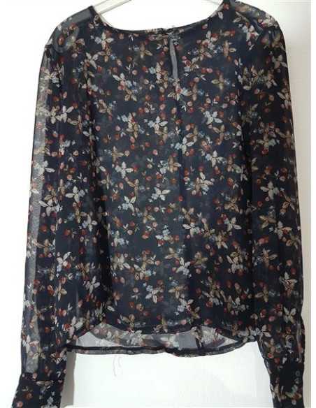 Bluzita dama cu maneca lunga si print floral multicolor