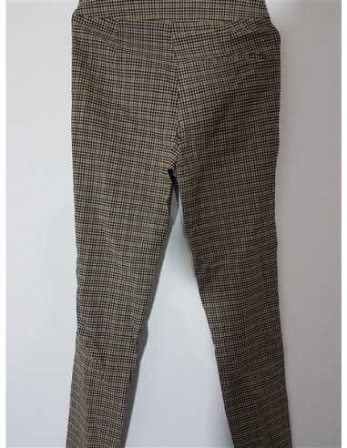 Pantaloni lungi de dama cu model in carouri Zara
