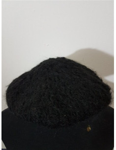 Basc dama tricotat culoare negru 2