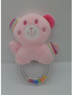 Zornaitoare ursulet de plus cu bile colorate