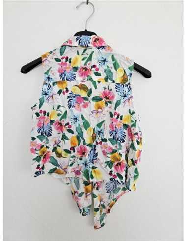 Camasa inflorata scurta in talie pentru fete H&M