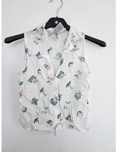 Camasa scurta in talie pentru fetite Here There
