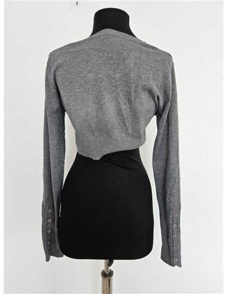 Pulover dama tricotat model scurt in talie